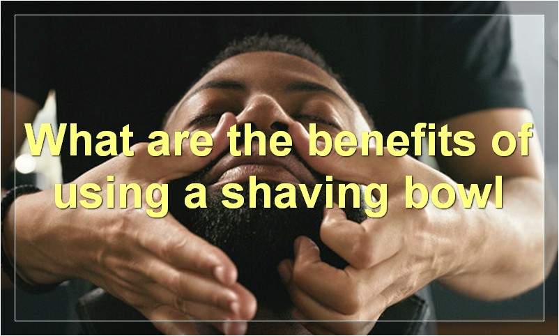 Traditional shaving bowl and grooming setup